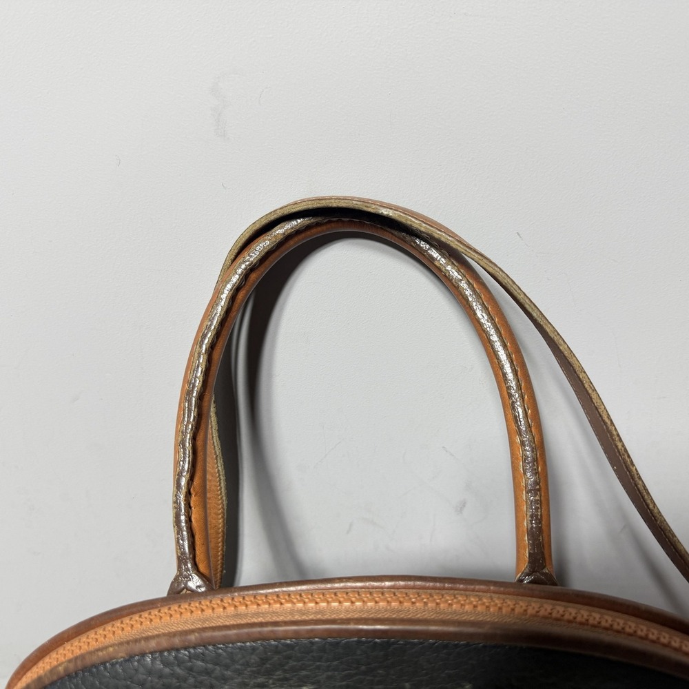 Vintage Dooney & Bourke Satchel Bag Womens Small Black All Weather Leather Purse - Picture 4 of 9